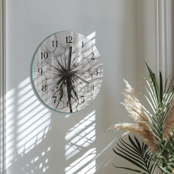 Reloj de pared redondo Diente de león