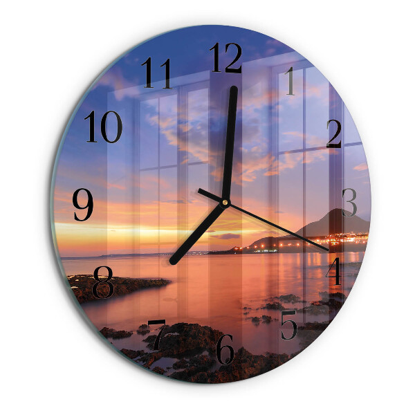 Reloj de pared redondo Isla del Mar