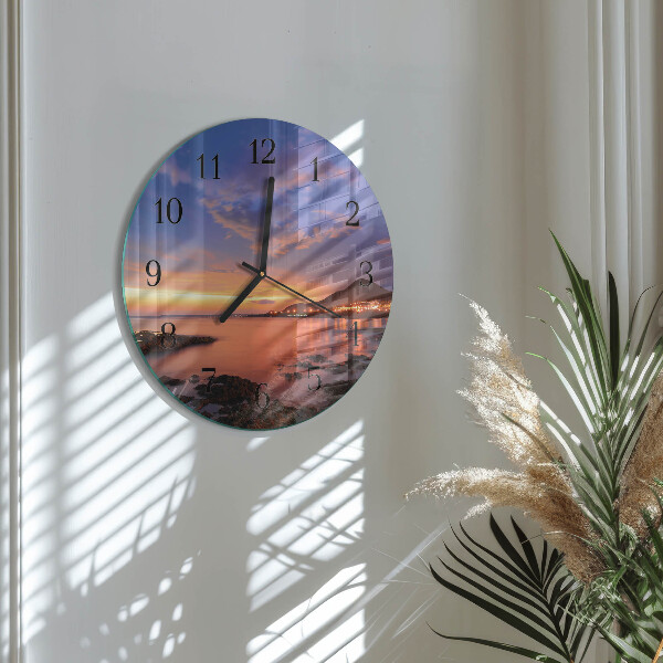 Reloj de pared redondo Isla del Mar