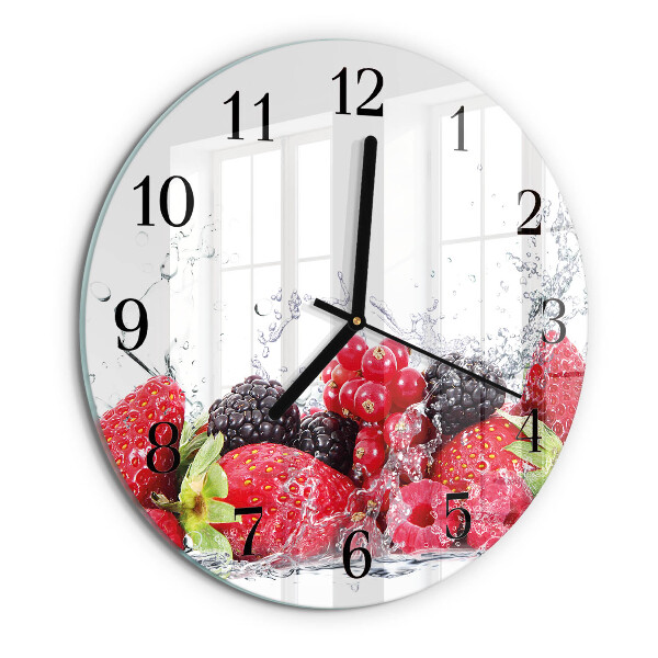 Reloj de pared redondo Fruta