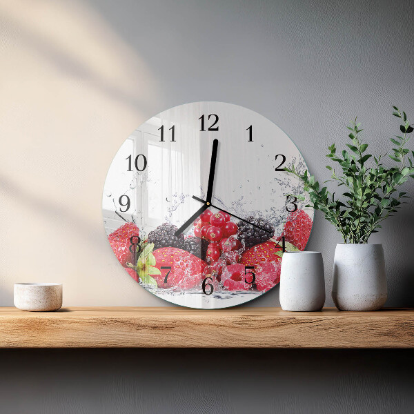 Reloj de pared redondo Fruta
