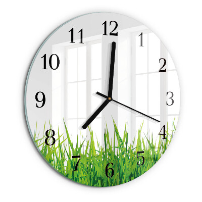Reloj de pared redondo Césped