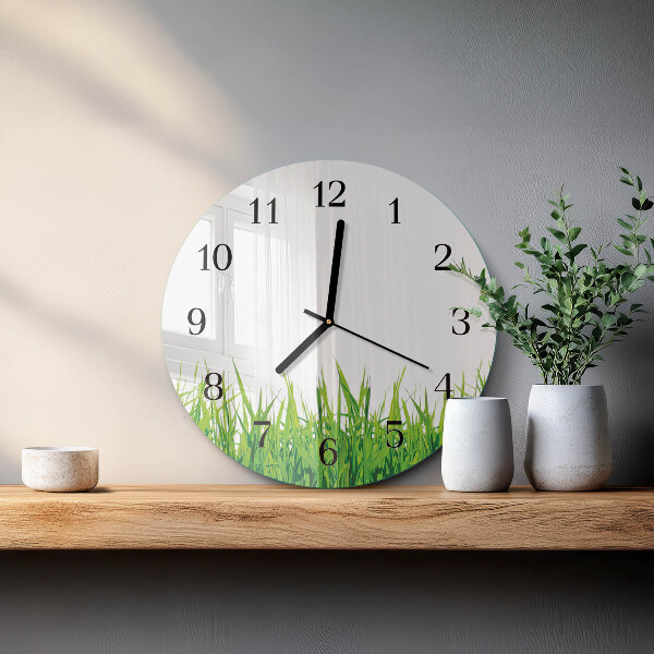 Reloj de pared redondo Césped
