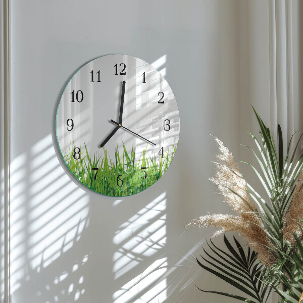 Reloj de pared redondo Césped