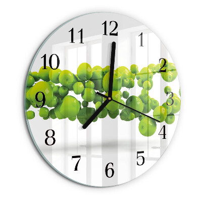 Reloj de pared redondo Manzanas