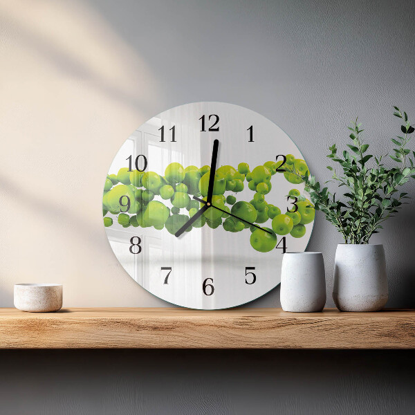 Reloj de pared redondo Manzanas
