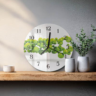 Reloj de pared redondo Manzanas