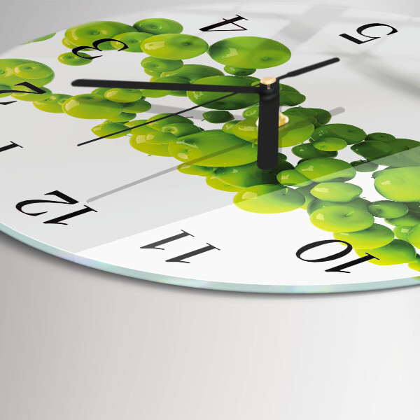 Reloj de pared redondo Manzanas