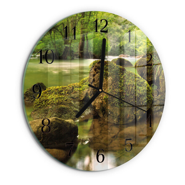 Reloj de pared redondo Paisaje fluvial