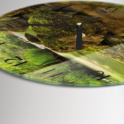Reloj de pared redondo Paisaje fluvial