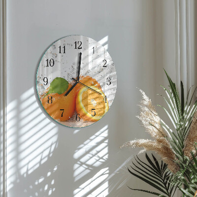 Reloj de pared redondo Naranjas