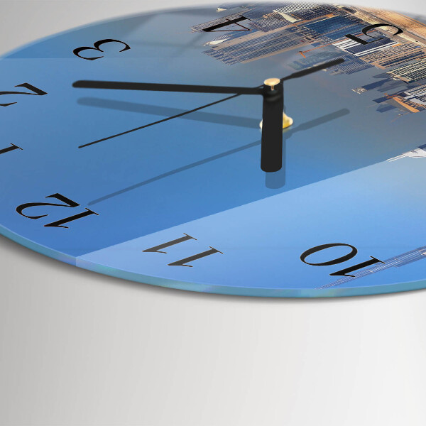 Reloj de pared redondo Horizonte de Dubái