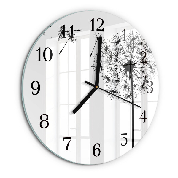 Reloj de pared redondo Diente de león