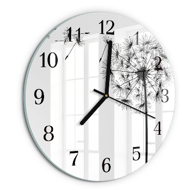 Reloj de pared redondo Diente de león