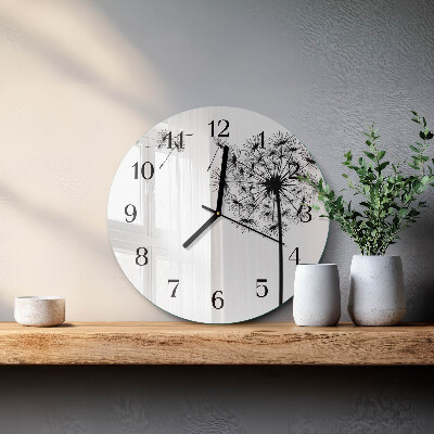 Reloj de pared redondo Diente de león