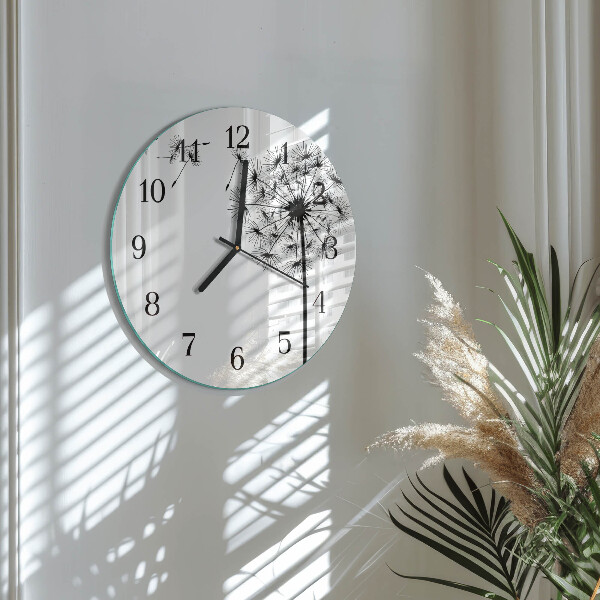 Reloj de pared redondo Diente de león