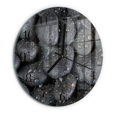 Reloj de pared redondo Piedras Agua