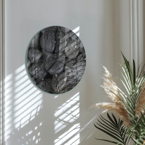 Reloj de pared redondo Piedras Agua