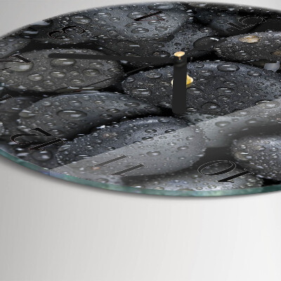 Reloj de pared redondo Piedras Agua