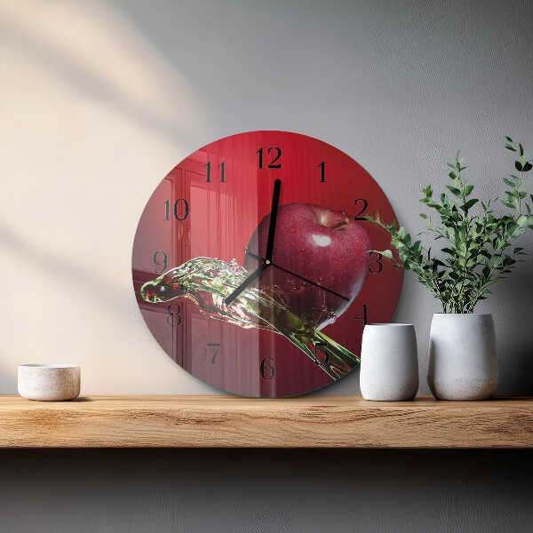Reloj de pared redondo Manzana