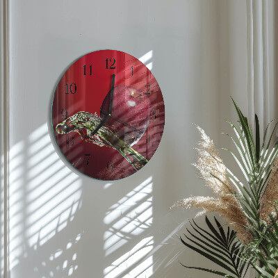 Reloj de pared redondo Manzana