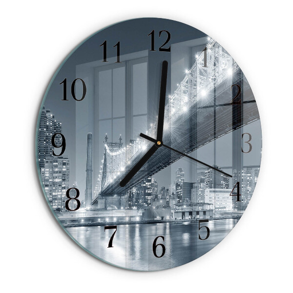 Reloj de pared redondo Puente