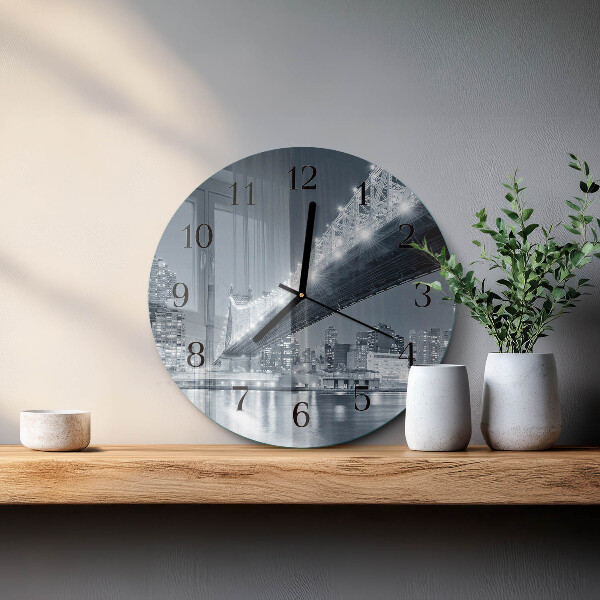 Reloj de pared redondo Puente