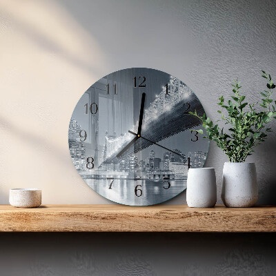 Reloj de pared redondo Puente