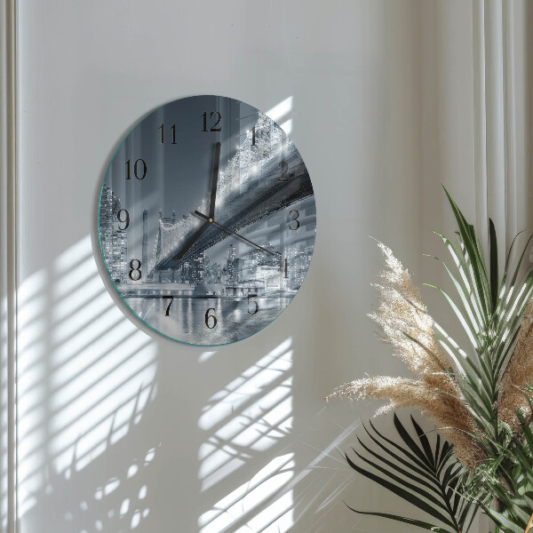 Reloj de pared redondo Puente