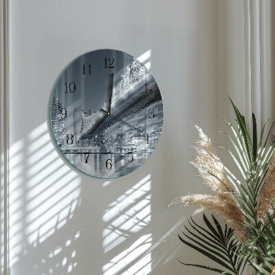 Reloj de pared redondo Puente