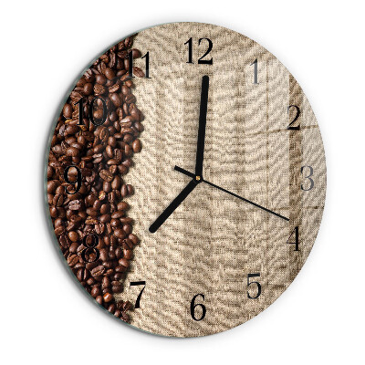 Reloj de pared redondo Granos de café