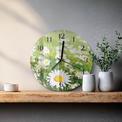 Reloj de pared redondo Margaritas