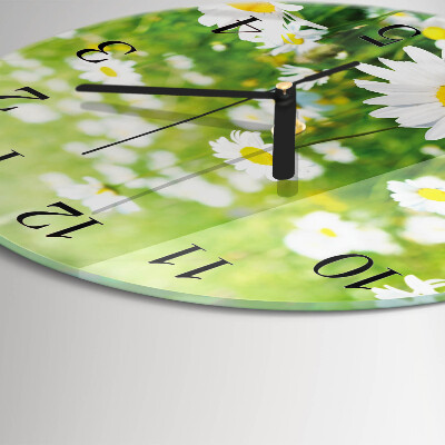 Reloj de pared redondo Margaritas
