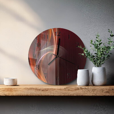 Reloj de pared redondo Líneas abstractas