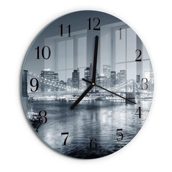 Reloj de pared redondo Noche del horizonte