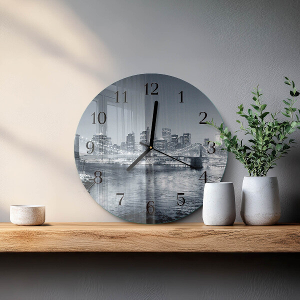 Reloj de pared redondo Noche del horizonte