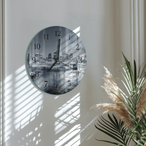 Reloj de pared redondo Noche del horizonte