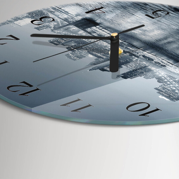 Reloj de pared redondo Noche del horizonte