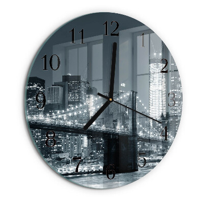 Reloj de pared redondo Puente horizontal