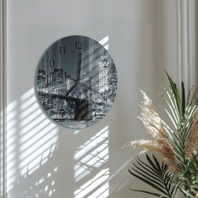 Reloj de pared redondo Puente horizontal