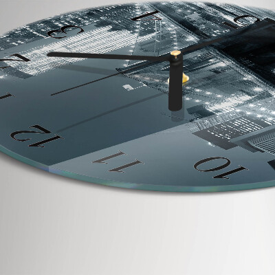 Reloj de pared redondo Puente horizontal