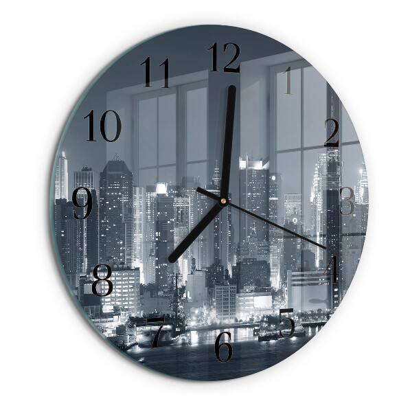 Reloj de pared redondo Noche del horizonte