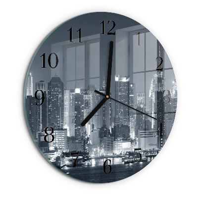 Reloj de pared redondo Noche del horizonte