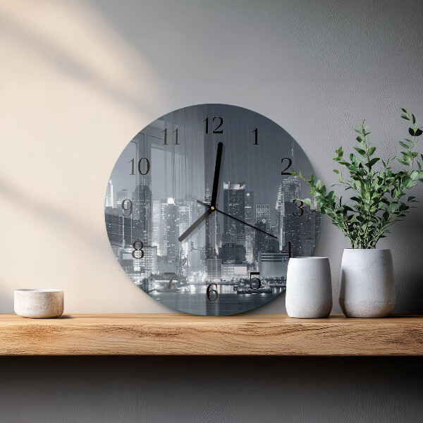 Reloj de pared redondo Noche del horizonte