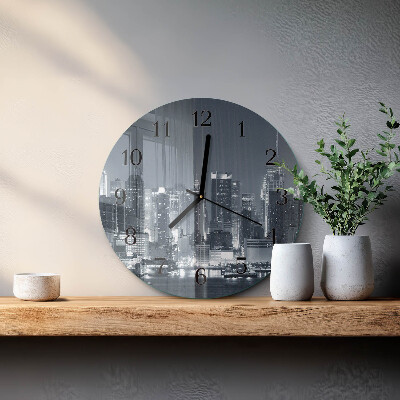 Reloj de pared redondo Noche del horizonte