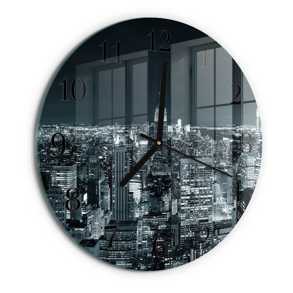 Reloj de pared redondo Noche del horizonte