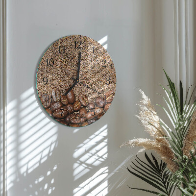 Reloj de pared redondo Granos de café