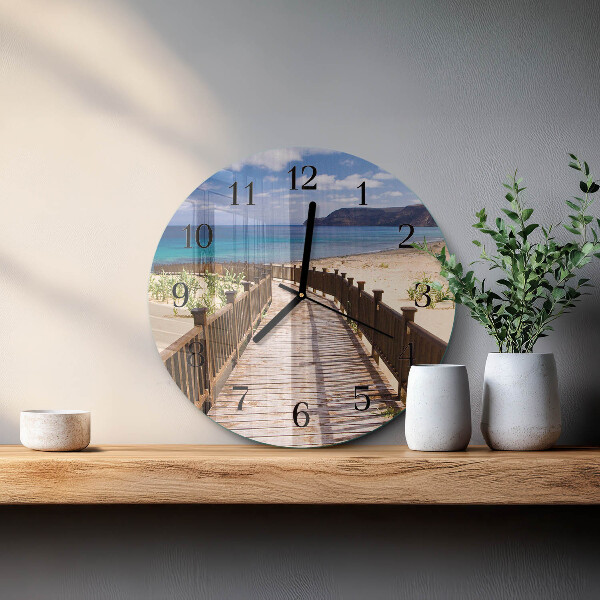 Reloj de pared redondo Playa Mar