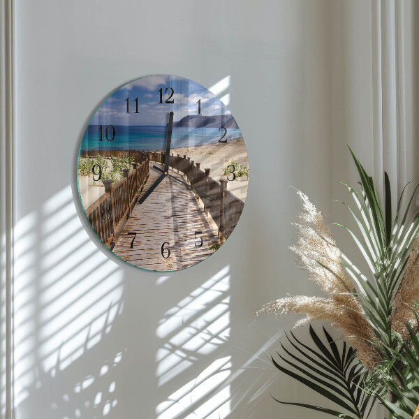Reloj de pared redondo Playa Mar