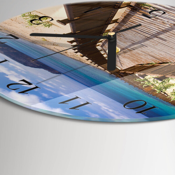 Reloj de pared redondo Playa Mar
